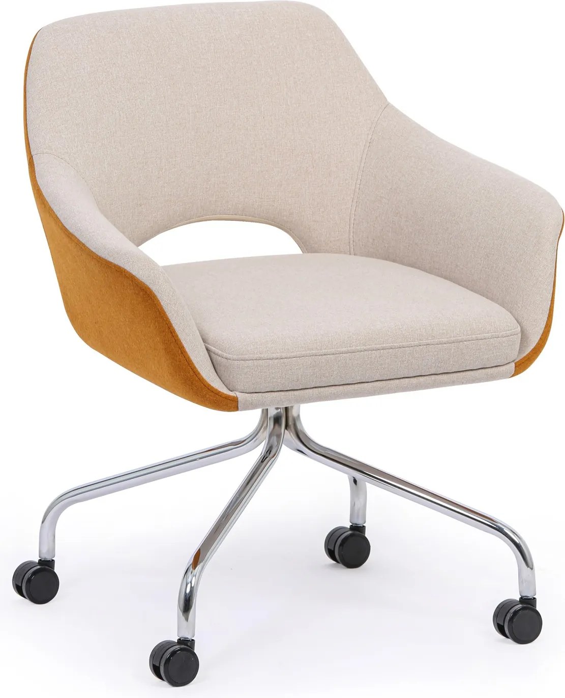 Konferenčná stolička VISTA, béžová/hnedá