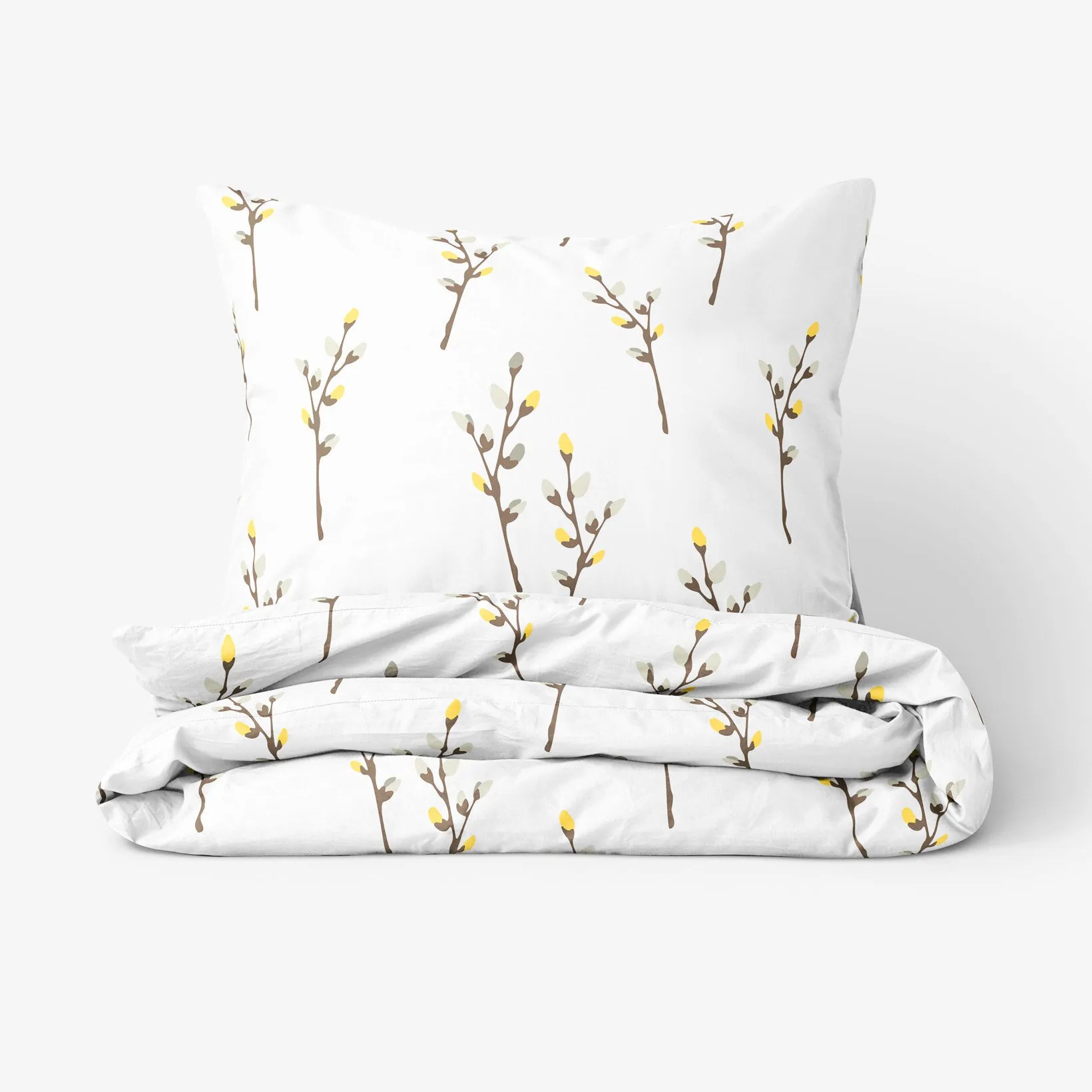 Goldea bavlnené posteľné obliečky - bahniatka 140 x 200 a 70 x 90 cm