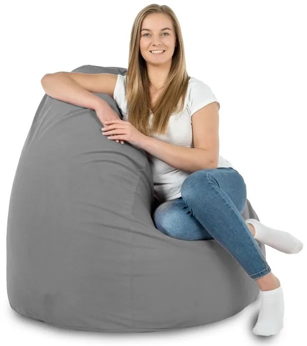 INTERMEDIC SK Sedací vak Bag Sako XXL Plyš Farba: 12. Sivý