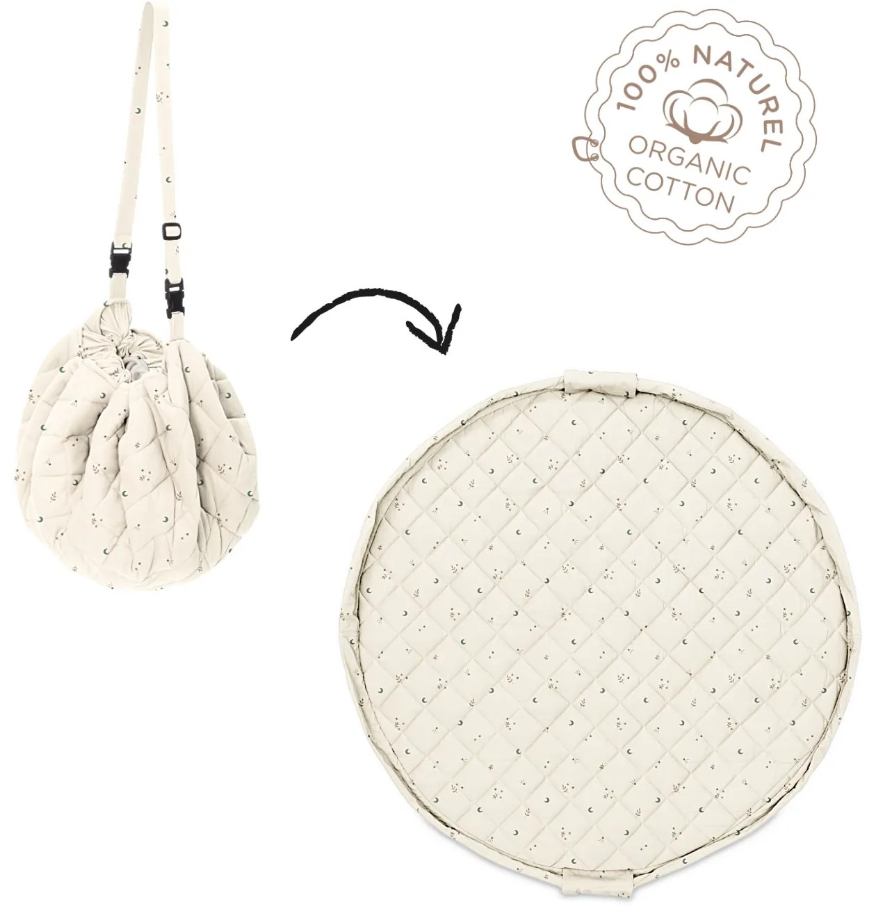 Play&Go Podložka na hranie Organic Moon