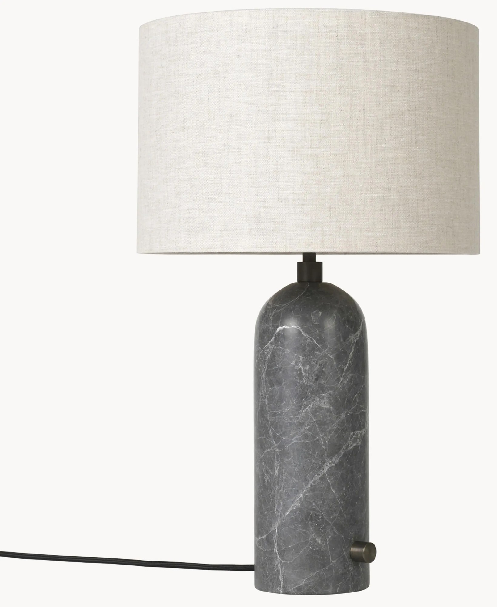 Veľká stmievateľná stolová lampa's mramorovým podstavcom Gravity, rôzne veľkosti