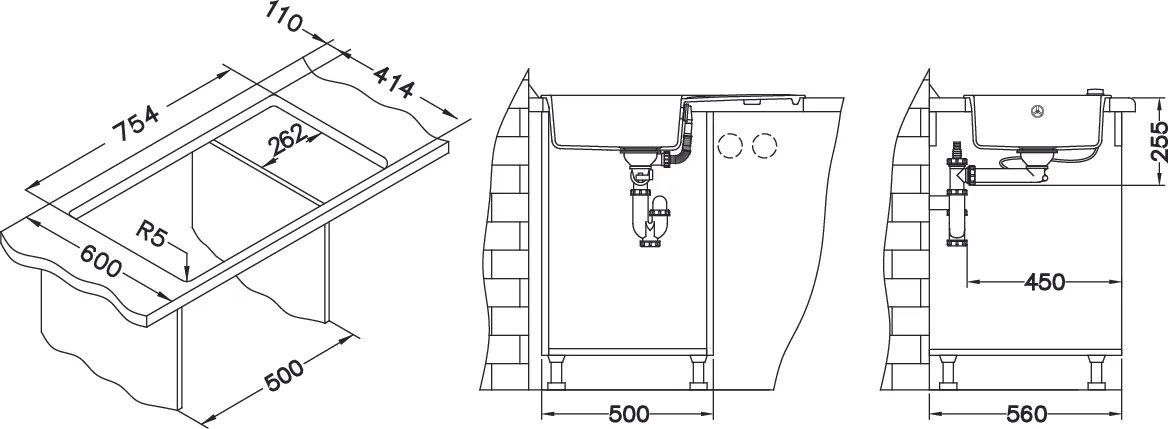 ALVEUS CZ GALAPAGOS 30 G 55 - béžová (780x435mm)+pop-up sifon