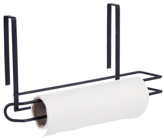 Arte Regal Držiak na kuchynské utierky, pod policu, bez montáže - čierny kov