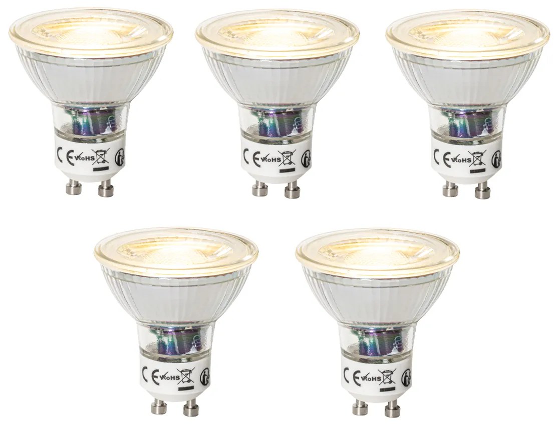 Sada 5 stmievateľných LED žiaroviek GU10 7W 600 lm 2700K