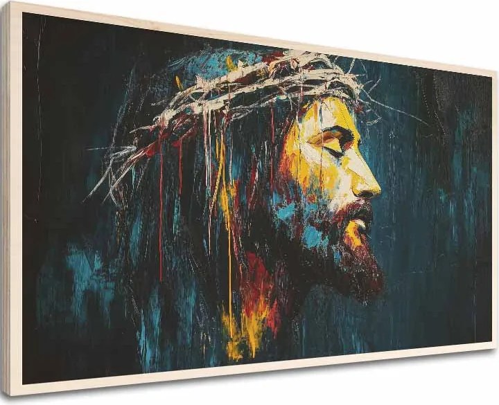 Obraz na dreve - Kristovo svetlo v temnote