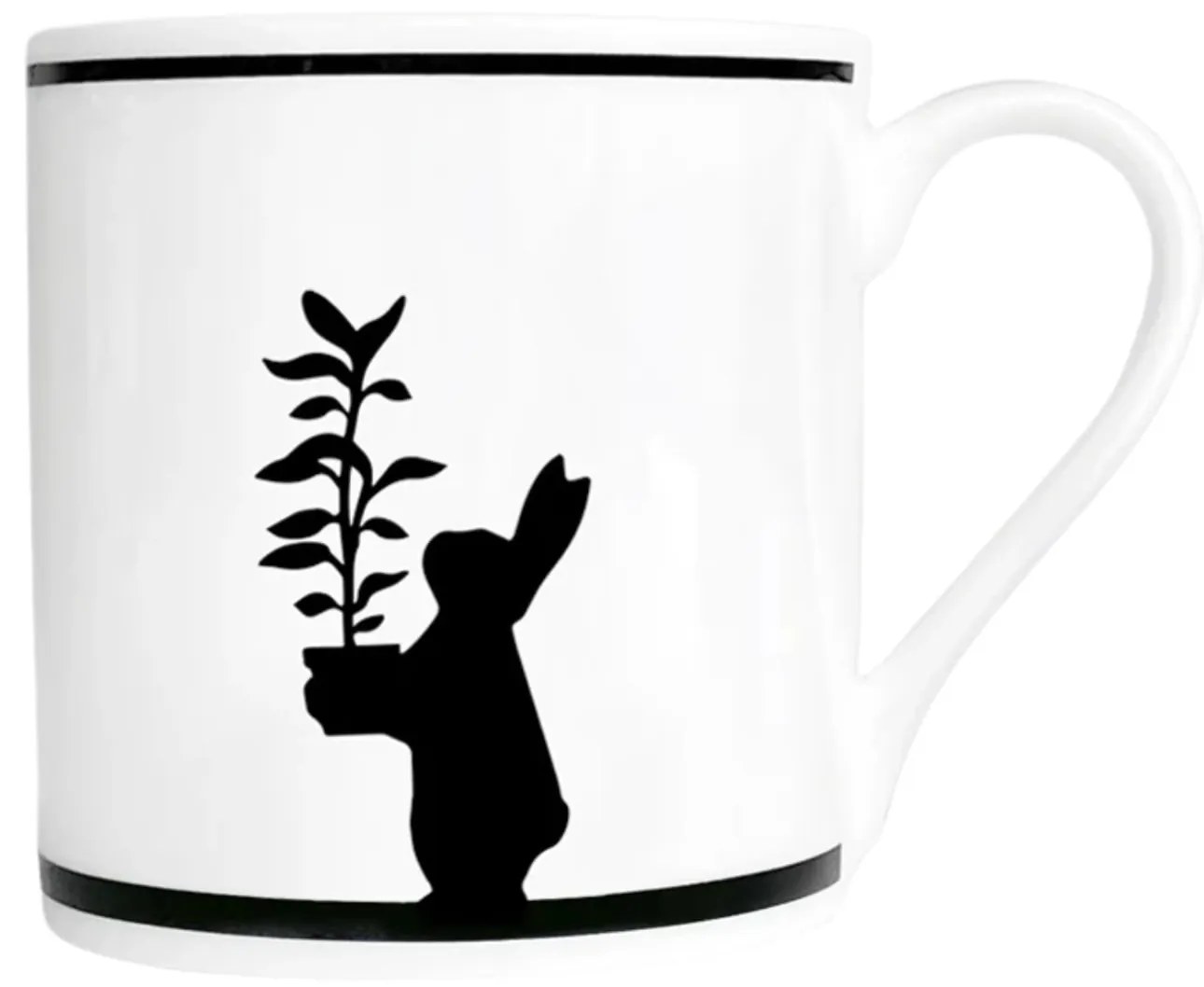 HAM Porcelánový hrnček Plant Rabbit 300 ml