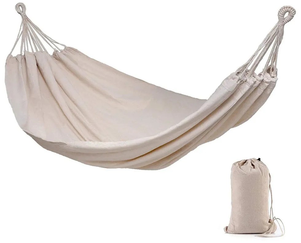 Závesná sieť pre dve osoby, béžová