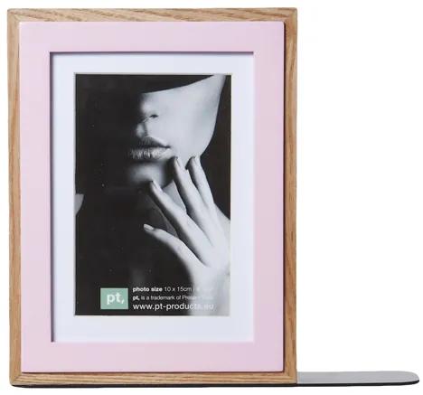 Knižná zarážka Present Time, fotorámik, Pink