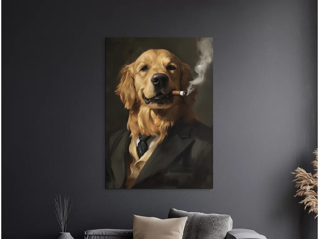 drevko | Obraz Zlatý retriever s charizmou