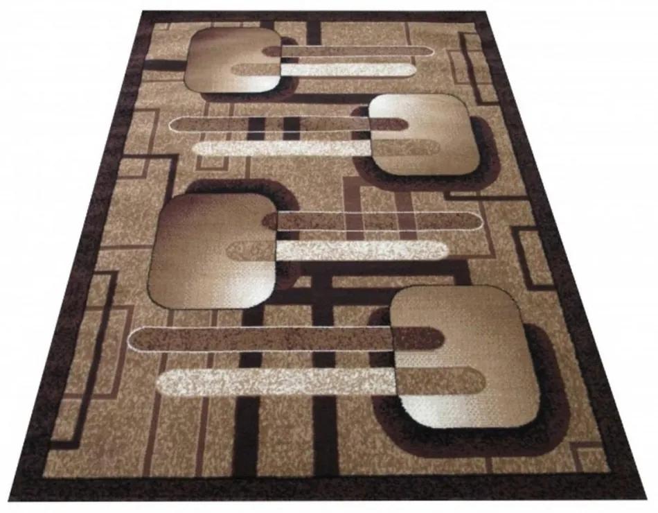 Kusový koberec PP Kubus hnedý 90x310cm