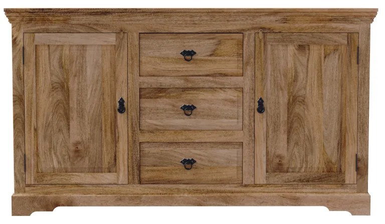 Komoda Guru 160x90x45 z mangového dreva Mango natural