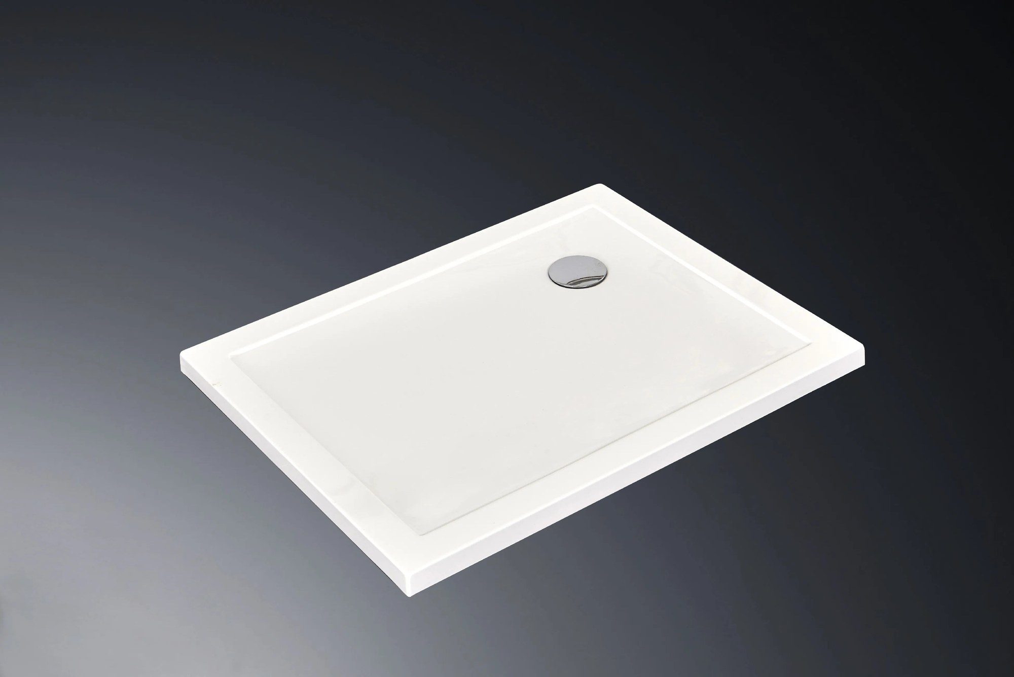 Erga Laos, obdĺžniková sprchová vanička 100x80x5cm, akrylát, biela lesklá, ERG-V06-ACR-8010S-WH-CR