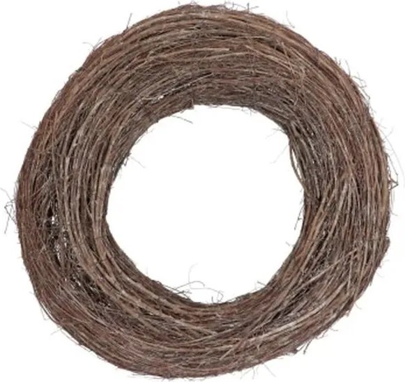 Šedý veniec z brestových vetiev Elm Branch - Ø 40*10 cm