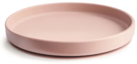 Mushie Classic silikónový tanier s prísavkou - Blush