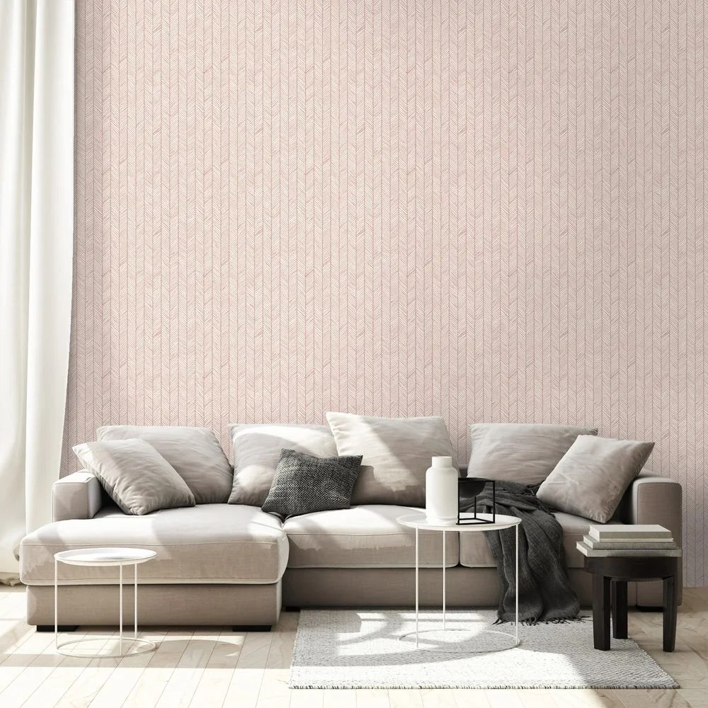 Fototapeta jemné ružové geometrické vzory