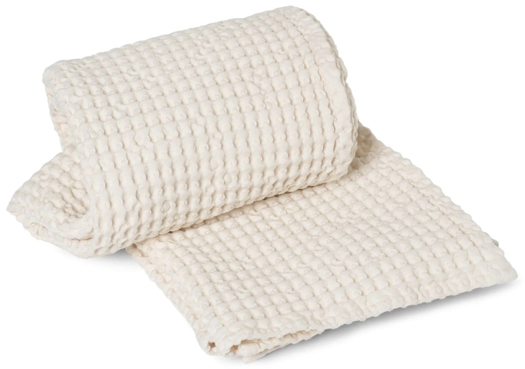 Ferm Living Osuška z organickej bavlny Off-White 70 x 140 cm