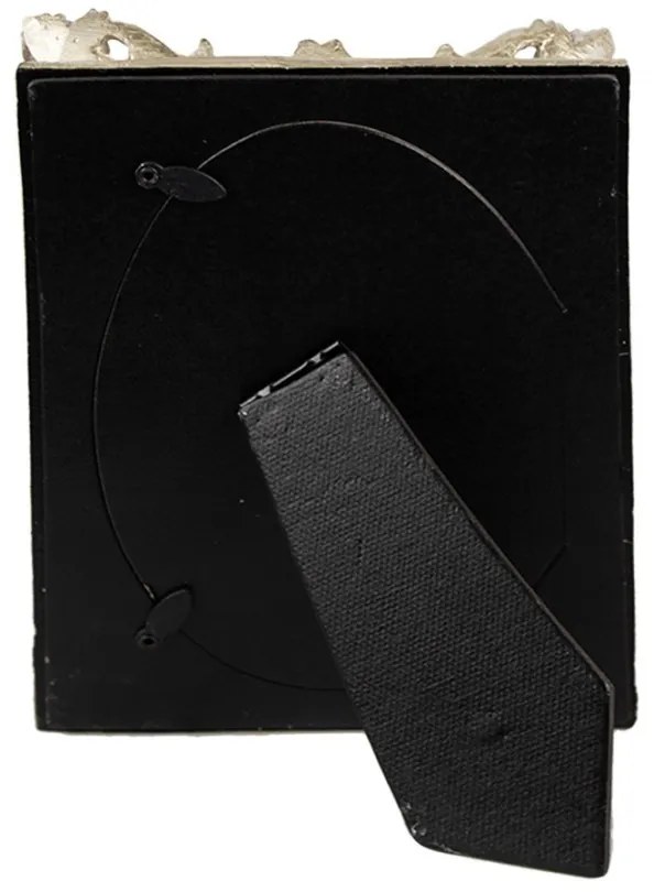 Svetlozelený fotorámik so zdobením - 14*3*19 cm / 10*15 cm