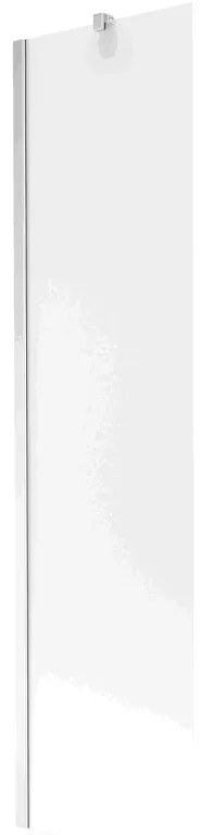 Mexen Next, vaňová zástena 1-krídlová 50 x 150 cm, fixné krídlo, 6 mm námraza sklo, chrómový profil, 895-050-000-00-30-01