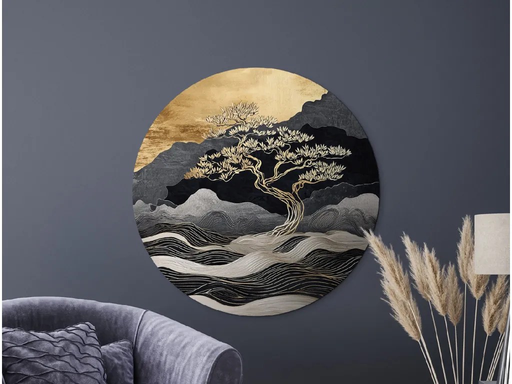 drevko | Okrúhly Strom života Spojenie 45 x 45 cm