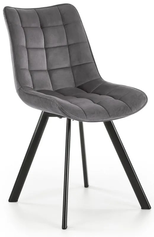 Jedálenská stolička Jordan, sivá / čierna