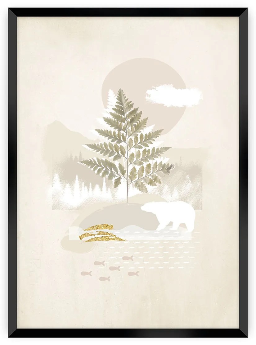 Plagát Beige Abstarct II Plagát Beige Abstarct II