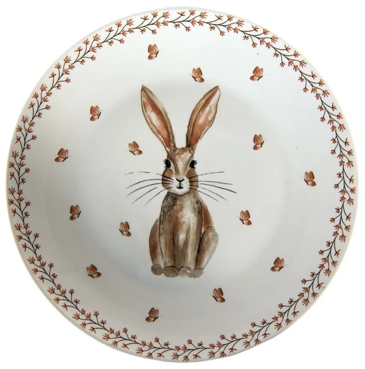 Dezertný tanierik Rustic Easter Bunny - Ø 20*2 cm Dezertný tanierik Rustic Easter Bunny - Ø 20*2 cm