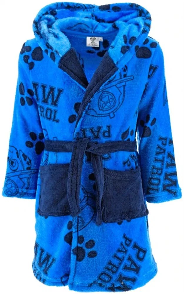 Chlapčenský župan s kapucňou Paw Patrol, EU 98 Modrá