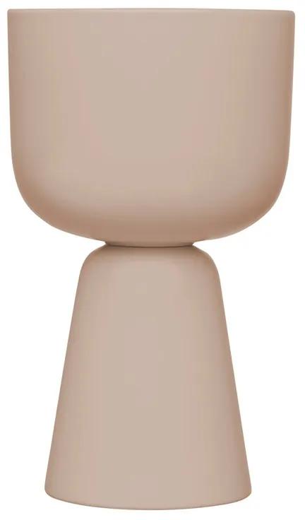 Kvetináč Nappula S, vysoký / béžový