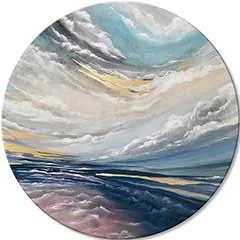 Okrúhle obrazy s akrylom Nový začiatok