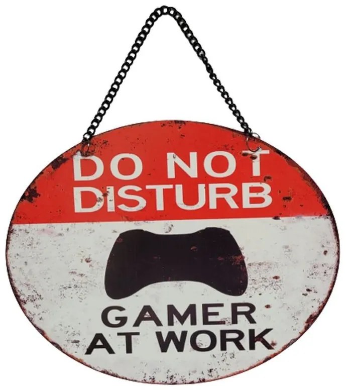 Závesná kovová ceduľa Do Not Disturb - 25*20 cm Závesná kovová ceduľa Do Not Disturb - 25*20 cm