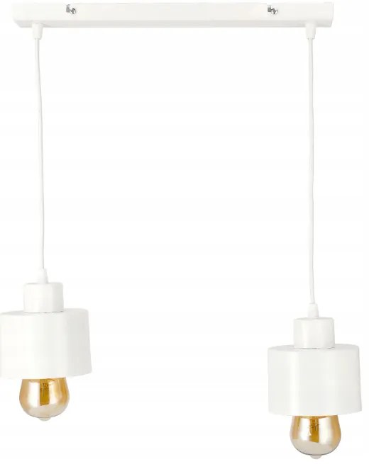 BERGE LED stropné svietidlo - 2xE27 - KUBEK WHITE