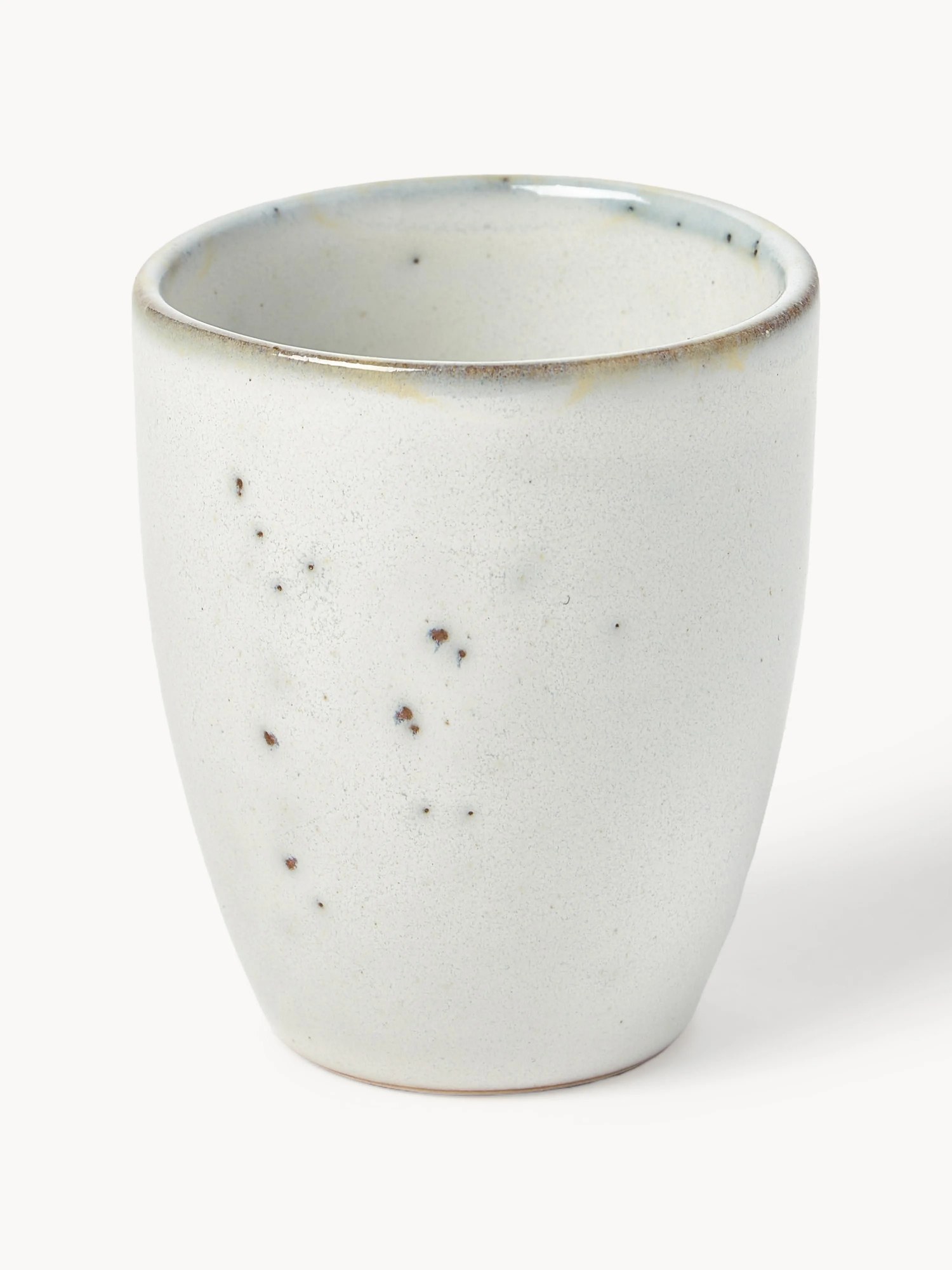 Ručne vyrobené šálky na espresso Nordic Sand, 6 ks