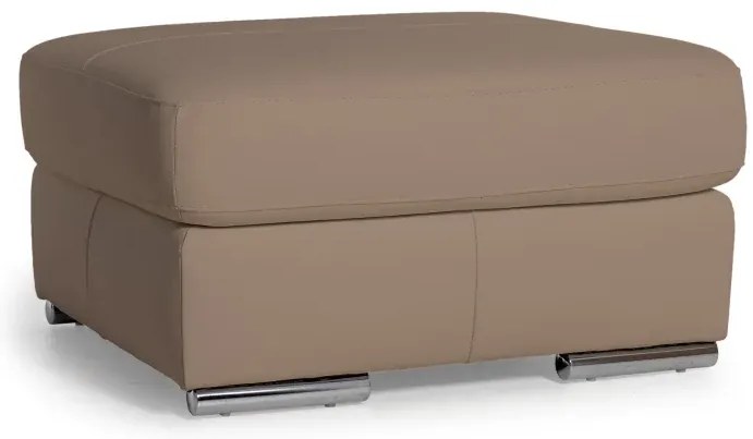 Kožený taburet LOREN II, béžová (madras - 142 taupe)