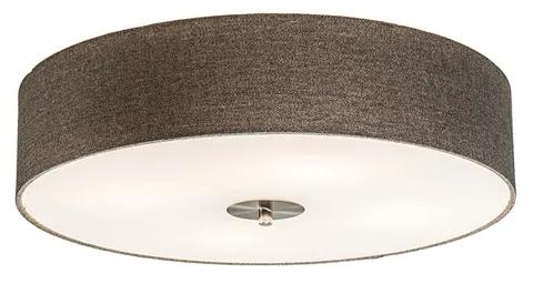 Rustikálne stropné svietidlo taupe 50 cm - Drum Jute