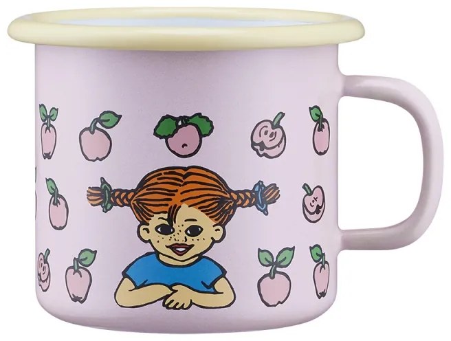 Hrnček Pippi Fruits 2,5 dl, smalt / ružový