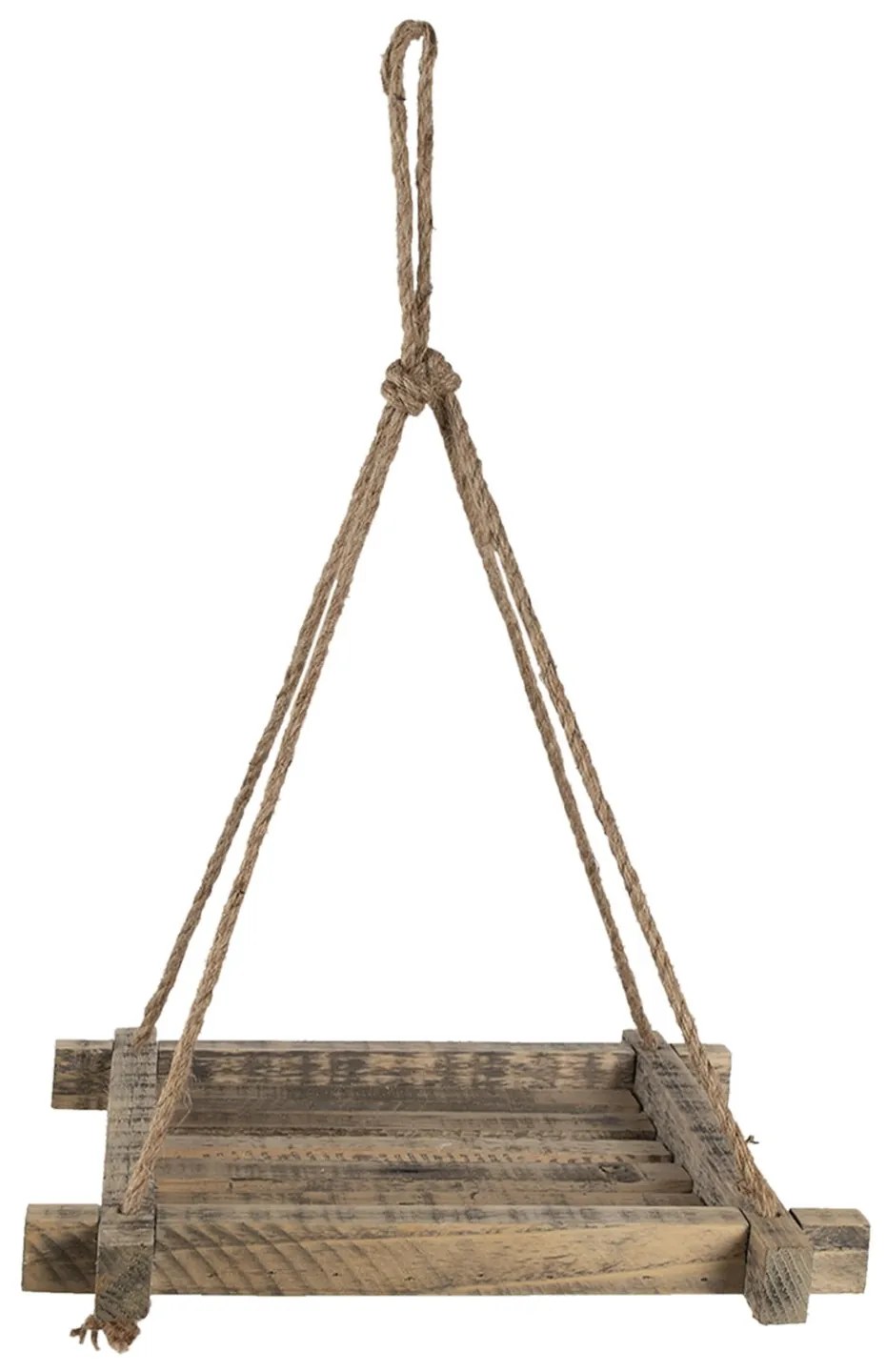 Závesná drevená polička na kvety - 36*36 cm Závesná drevená polička na kvety - 36*36 cm