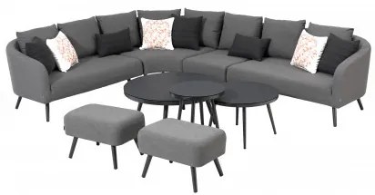 Doppler Melia LIKA-TEX® sivá - luxusná záhradná súprava