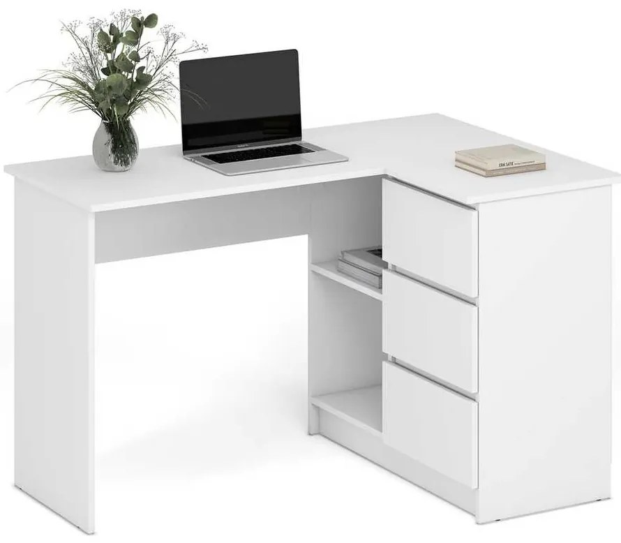 Písací stôl Pendle, biela