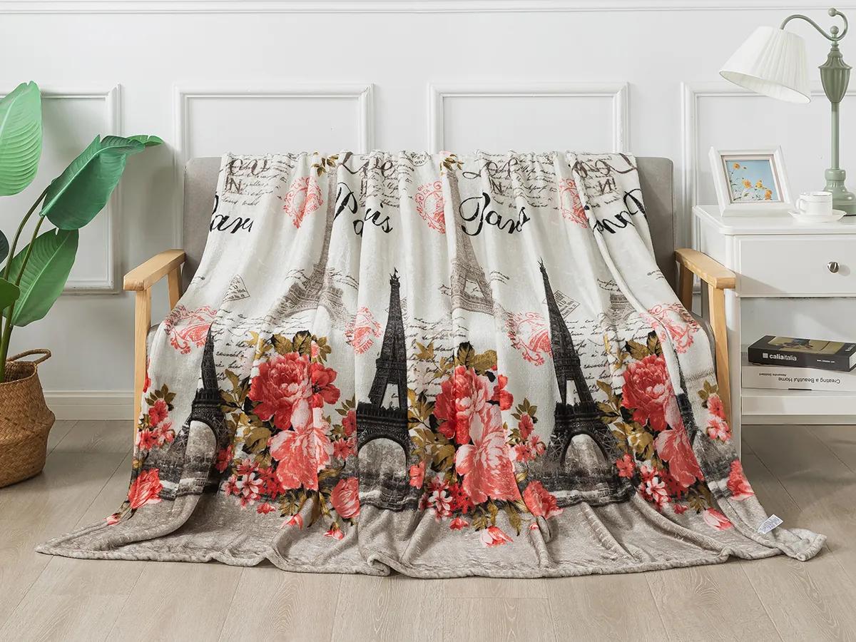 XPOSE® Mikroplyšová deka PARIS - ružová 200x220 cm