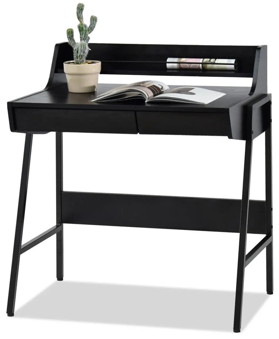 PC stolík Borge (čierna). Akcia -29%. Vlastná spoľahlivá doprava až k Vám domov. 1109735