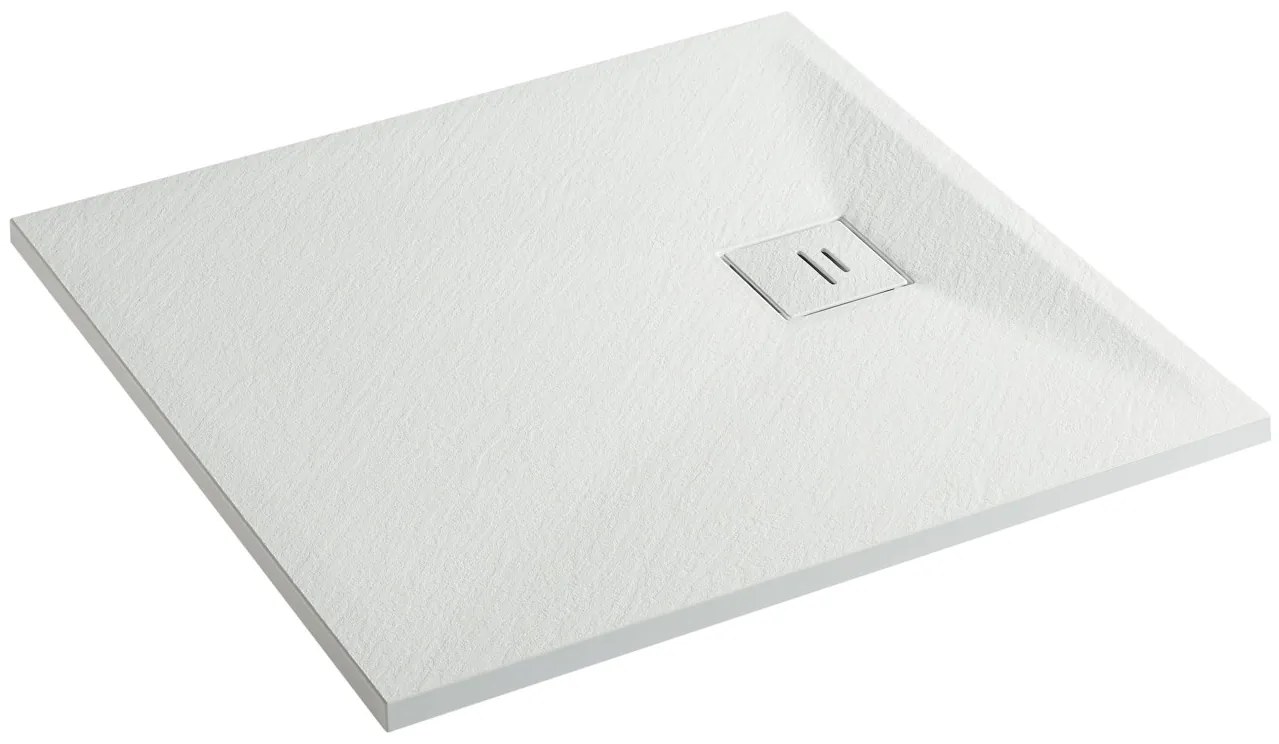 Erga Hyper, SMC sprchová vanička 90x90x2,6 cm + sifón, biela matná, ERG-V06-SMC-9090S-WH