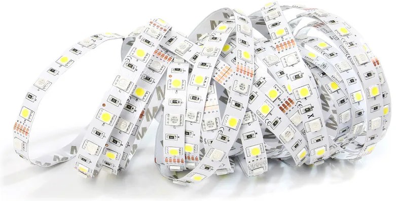 BERGE LED pásek - SMD 5050 - RGB+NW- 5m - 60 LED/m - 14,4 W/m - IP20