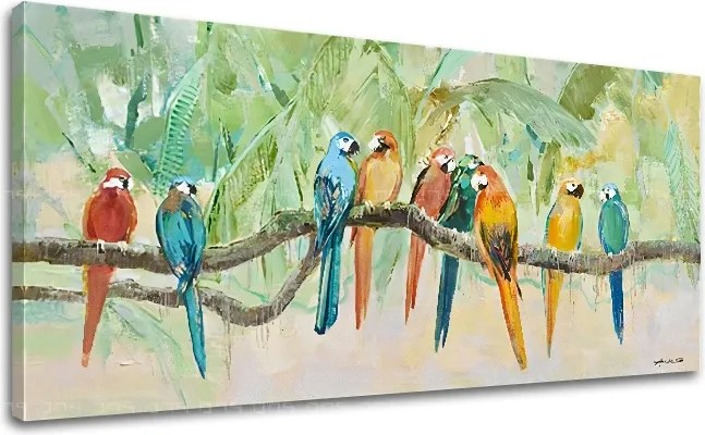 Obraz na plátne PAPAGÁJE