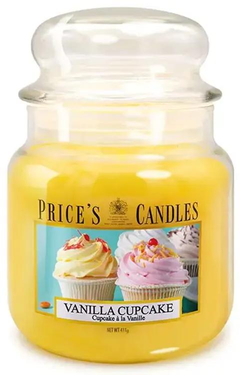 PRICE´S MIDI sviečka v skle Vanilla cupcake - horenie 90h