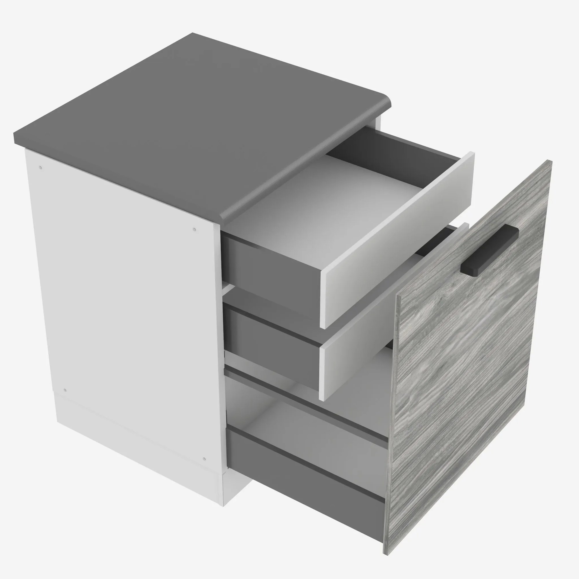 Kuchynská skrinka spodná 60 cm šuflíky vnútorné TOR SDSZW60/0/WT/GW1/B/B1/PP