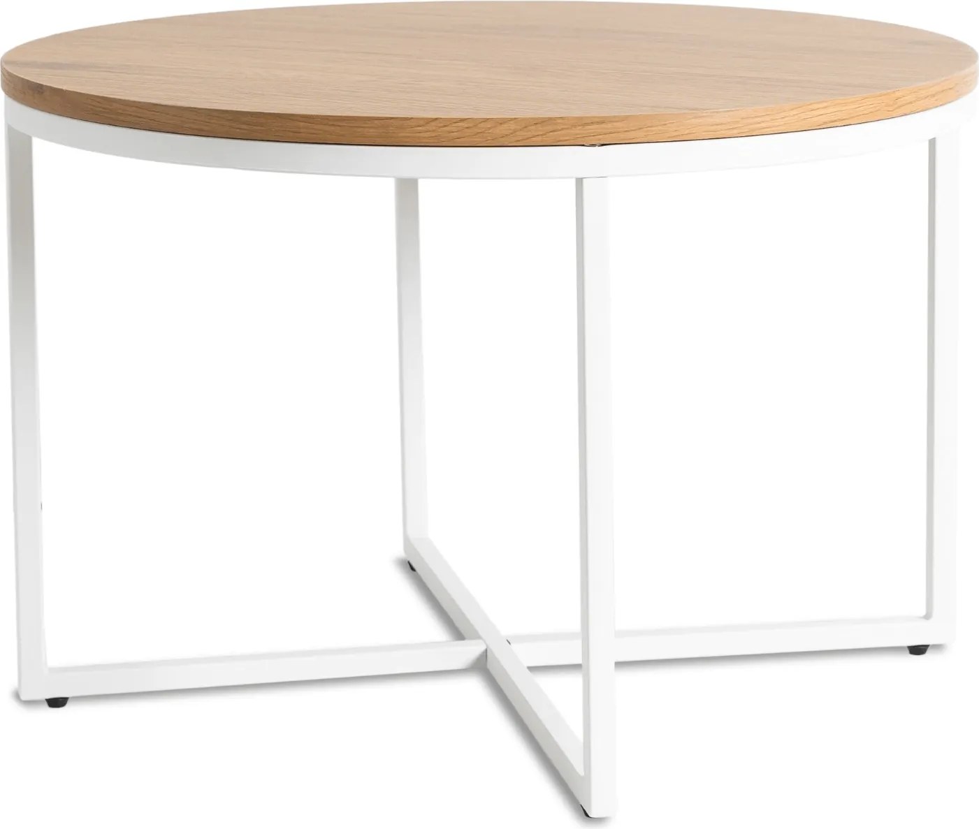 PROXIMA.store - Okrúhly konferenčný stolík HANTEL FARBA: biela