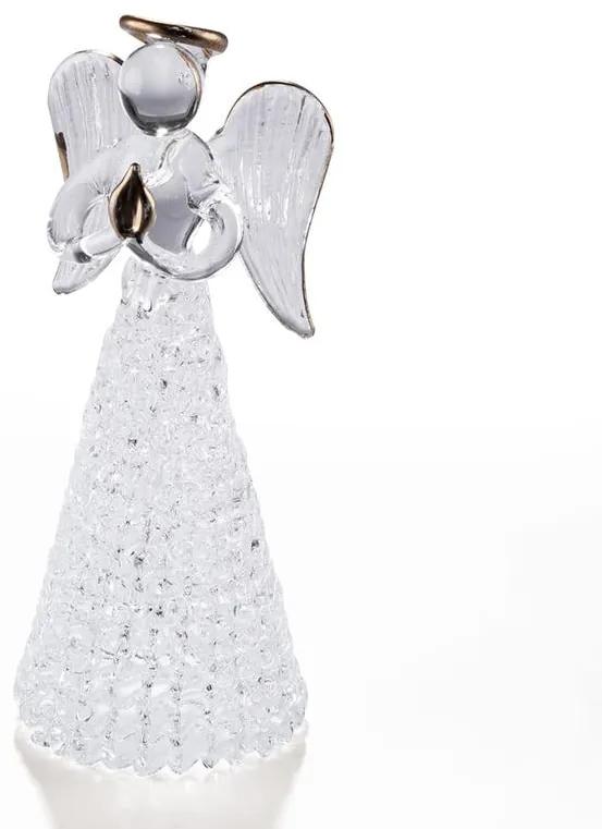 Sklenený Anjelik 12 cm