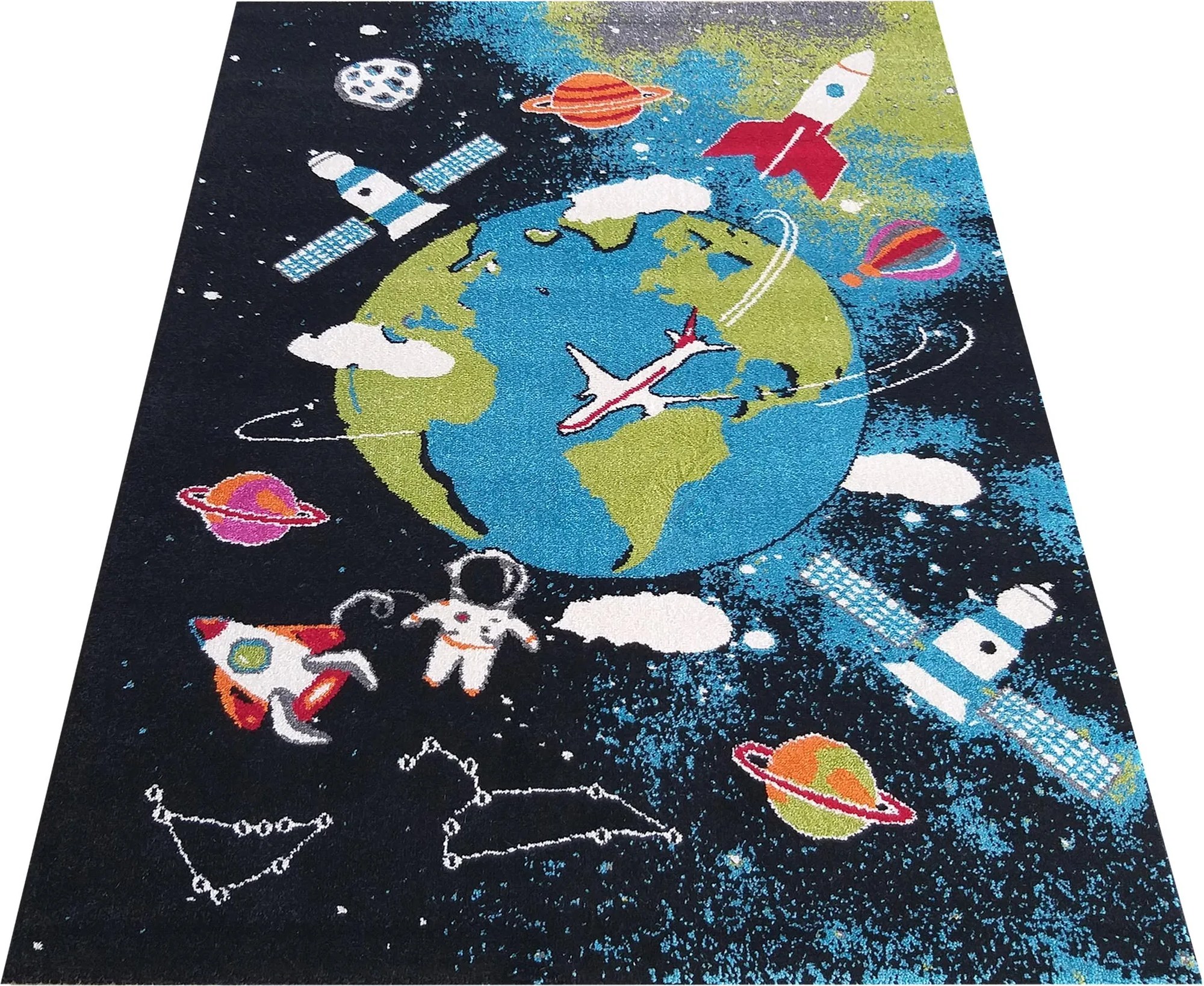 DY Detský obdĺžnikový koberec s motívom Vesmír 120 Rozmer: 200x290 cm