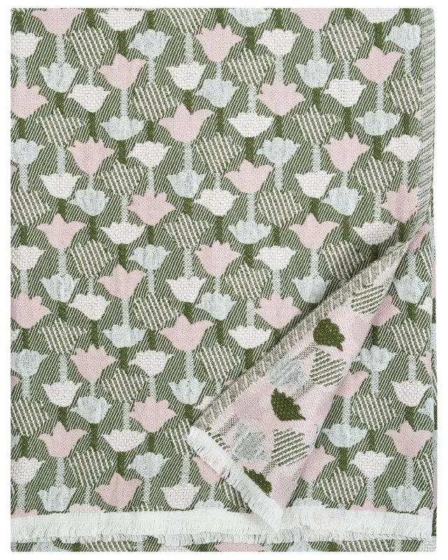 Deka / obrus Tulppaani 130x180, ružovo-olivová