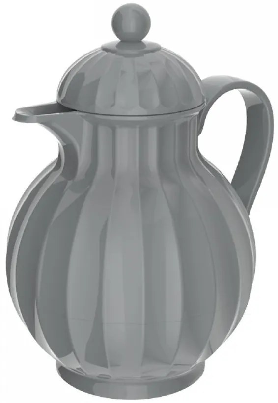 Sivá baňatá termoska 0,6l - 20*17*23 cm